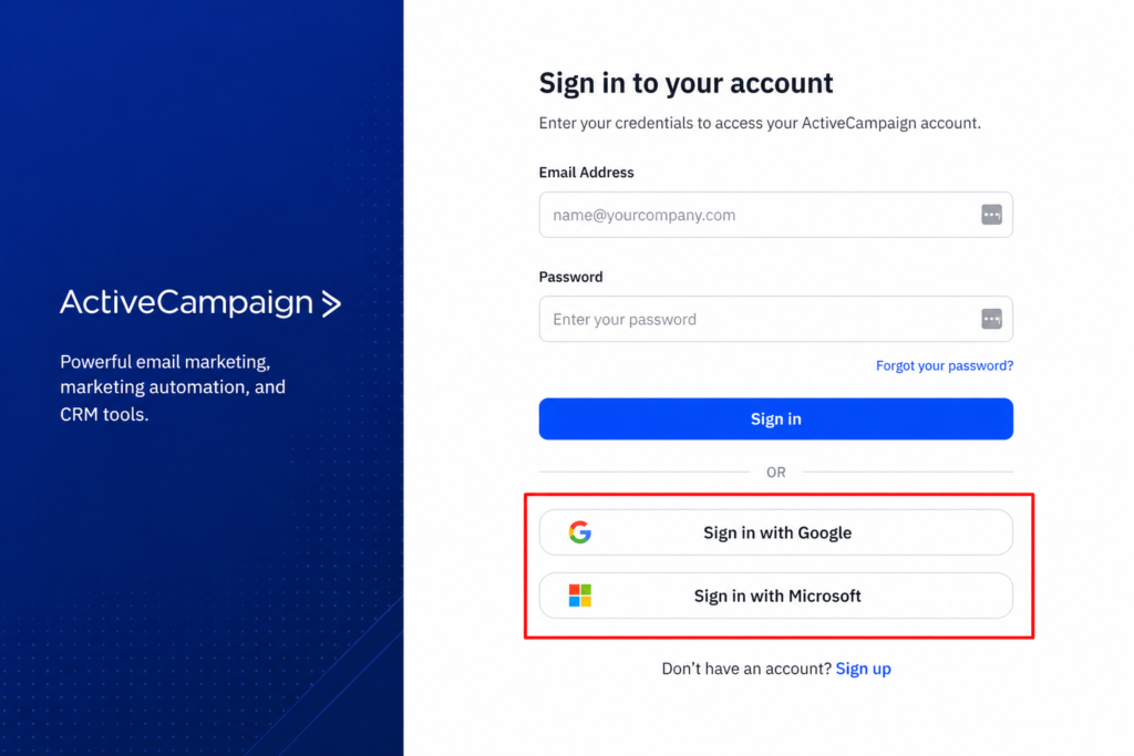 ActiveCampaign Login