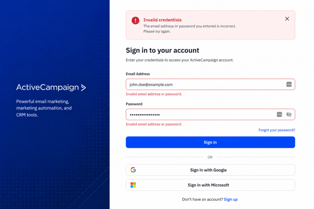 ActiveCampaign Login